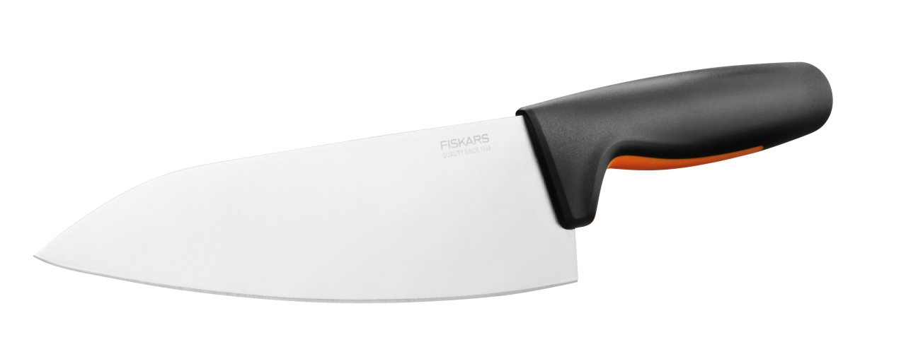 Fiskars Kochmesser groß FUNCTIONAL FORM 41cm in Farbe Black/Orange