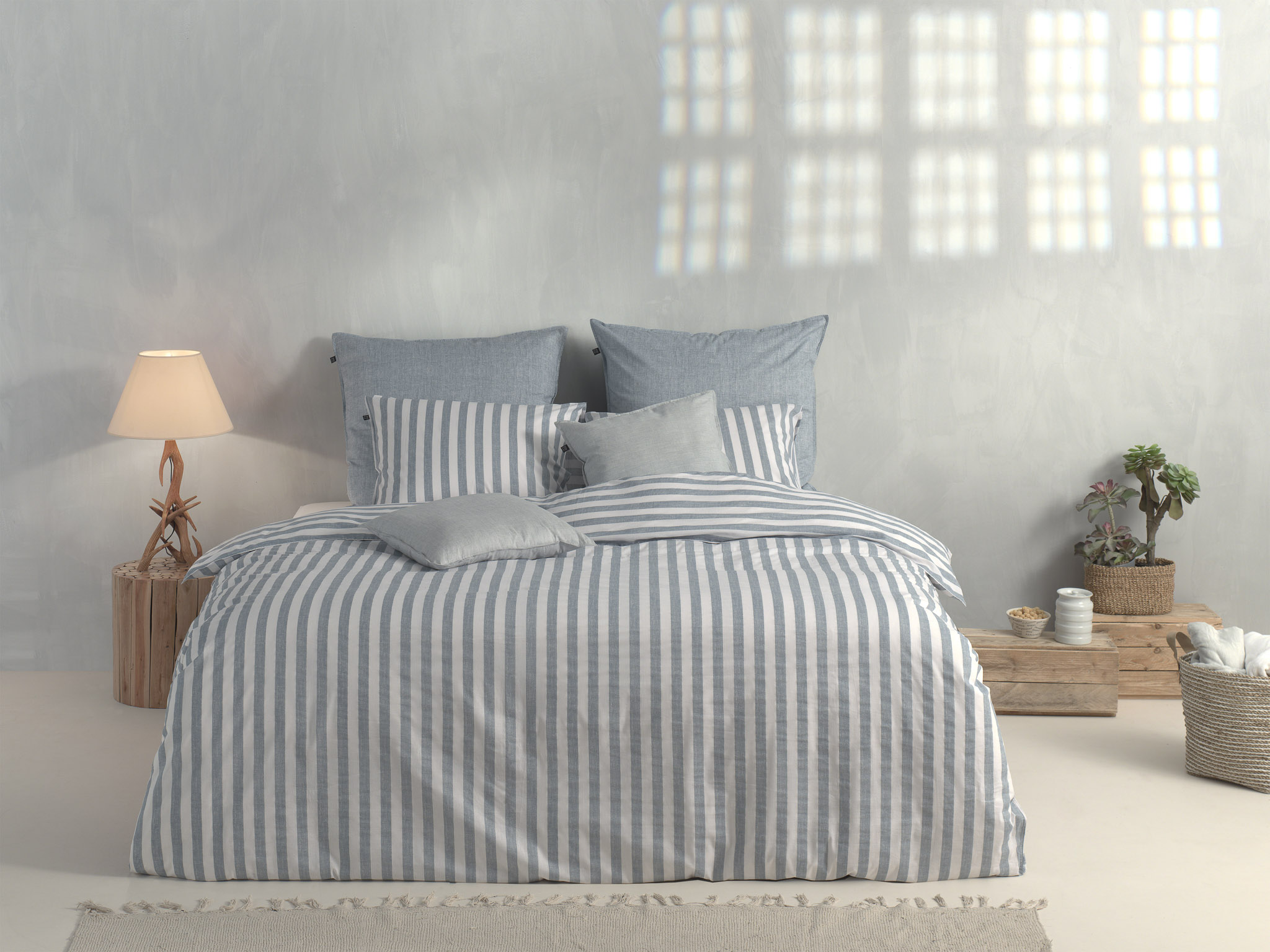 Heckettlane Bettwäsche ca. 155x220cm in Farbe Denim