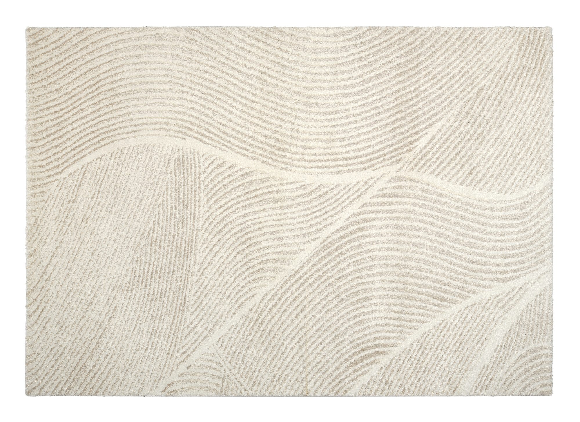 OCI Designer Teppich CHASSIS PURE ca. 160x230cm in Farbe creme-beige, Teppich, Wandteppich, Kuschelteppich, Beige Muster, Schmutzabweisend
