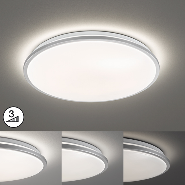 Fischer & Honsel LED-Deckenleuchte JASO in Acryl silberfarbig, Acrylglas