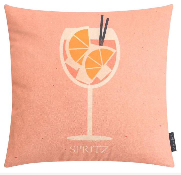 Magma Heimtex Kissenhülle SALUTI ca. 45x45cm in Farbe Spritz, Kissen, Dekoration für Zuhause