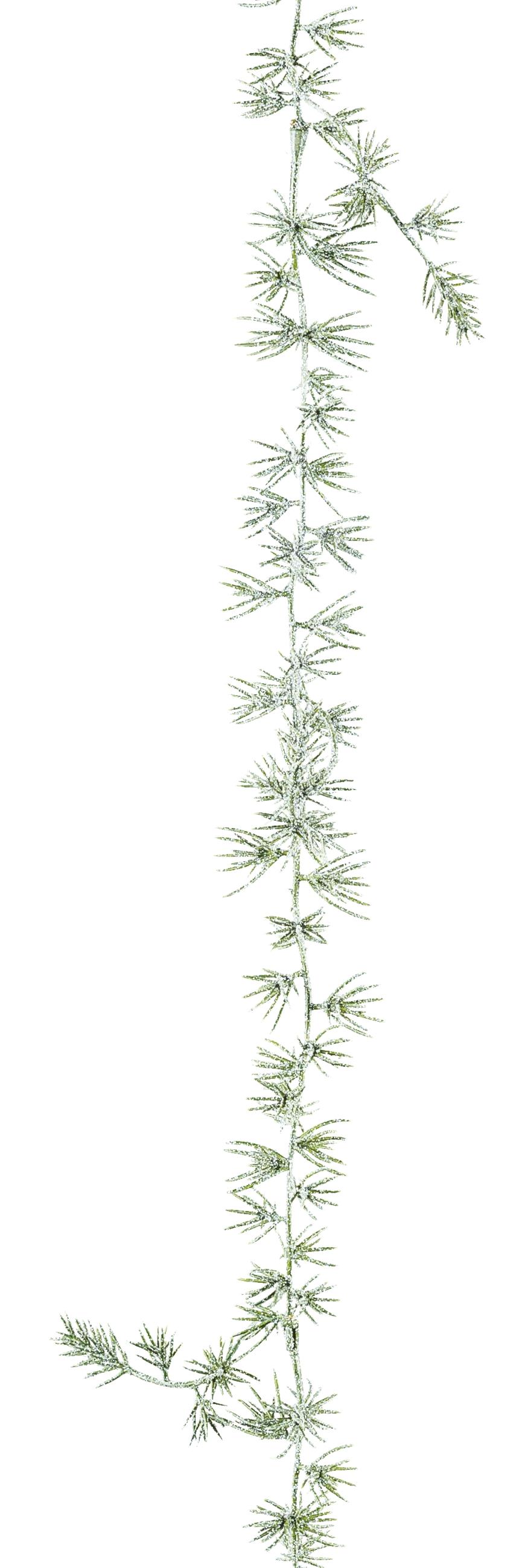 Gasper Zederngirlande geeist mit BILA ca. B5 H5 cm in gruen, Pflanze, Baum, Konifer, Gras, Moos