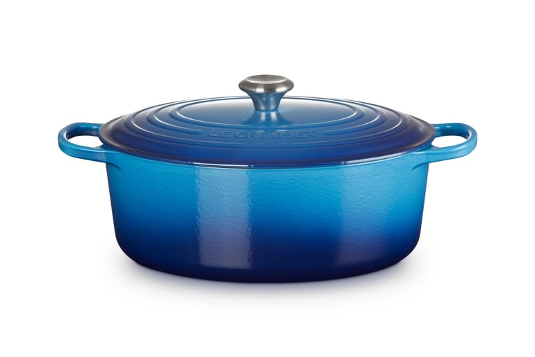 Le Creuset Bräter Sig 33cm SIG in Farbe Azure Le Creuset Bräter Sig 33cm Azure Oval