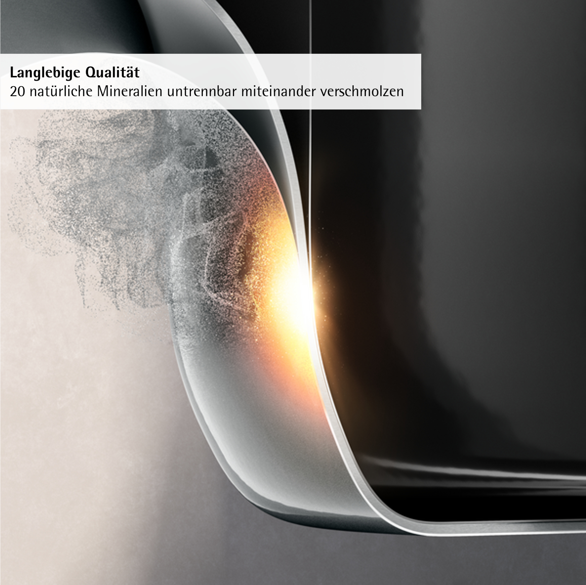 WMF Fusiontec Mineral Pro, Schmortopf mit Deckel, 28 cm, Platinum in Platinum grau, glas, kanten, bogenkante, orange Glühen, Metallisch