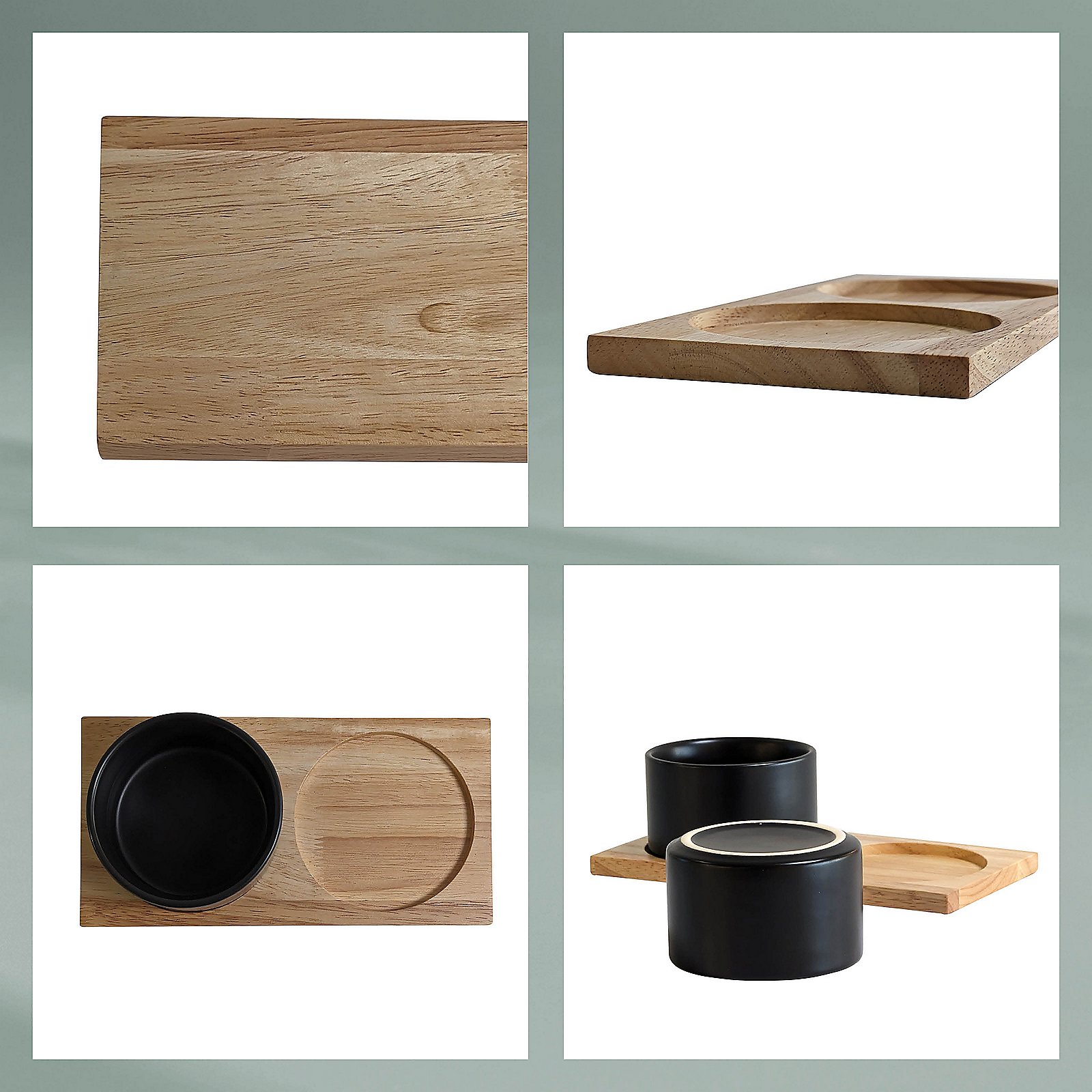 Kela Schalen-Set Gunten 3 teilg. GUNTEN in schwarz