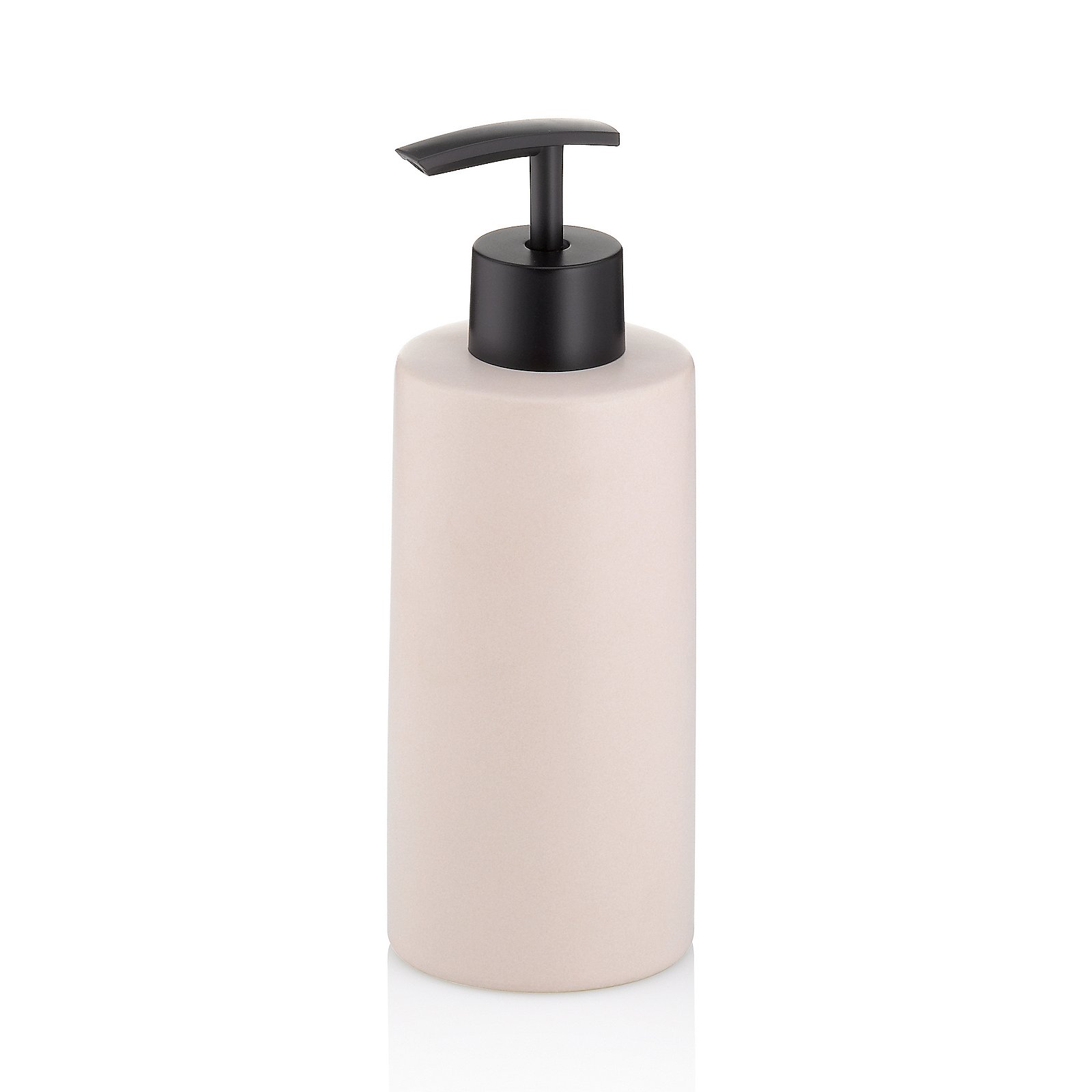 Kela Seifenspender MATSI in Farbe wolkenrosa, Seifenspender, Pump, Kunststoff, Beige, Pulverfarbe