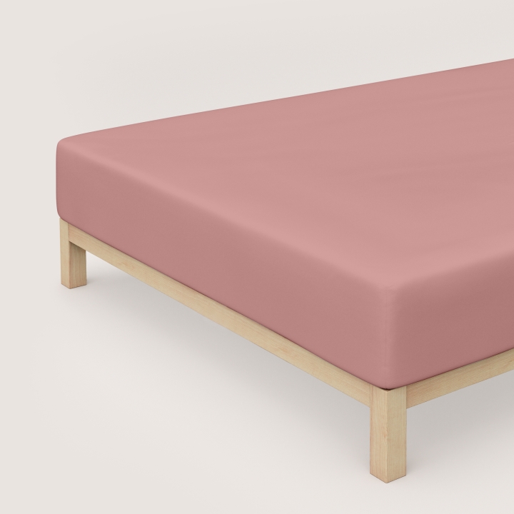 Schlafgut Pure Boxspring Spannbettlaken ca. 120x200-130x220cm in Farbe Purple Mid