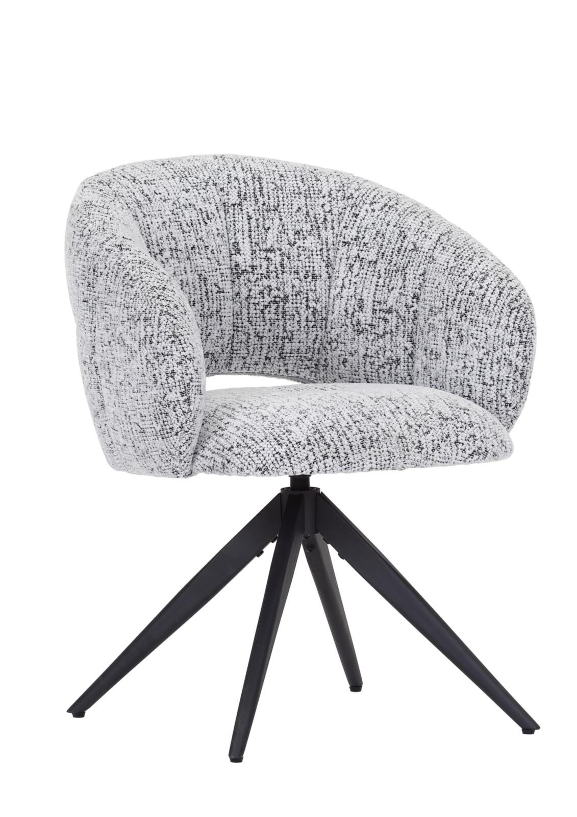 // Drehstuhl // Stoff 358/55 grau // ca.B66 H80 T60 cm // 360 Grad drehbar mit Rückholfunktion // Drehstuhl // Stoff 358/55 grau // ca.B66 H80 T60 cm // 360 Grad drehbar mit Rückholfunktion, Stuhl, Sessel, Polsterstuhl, Grau, Metallbasis