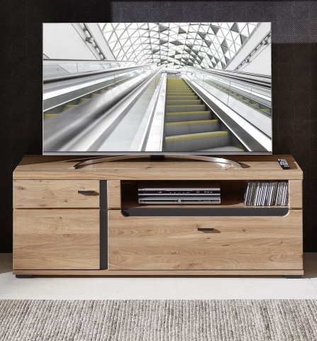 Innostyle TV-Unterteil Sonos II in Altesche massiv gebürstet/Old Artisan Oak Nachbildung