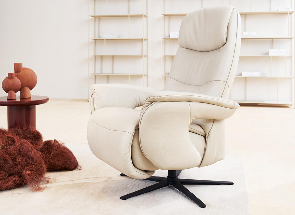 Himolla Relaxsessel EASY SWING (7576) ca.80x113x163cm in Leder 22 Soft Nappa Island, Moebel, Stuhl, Sessel