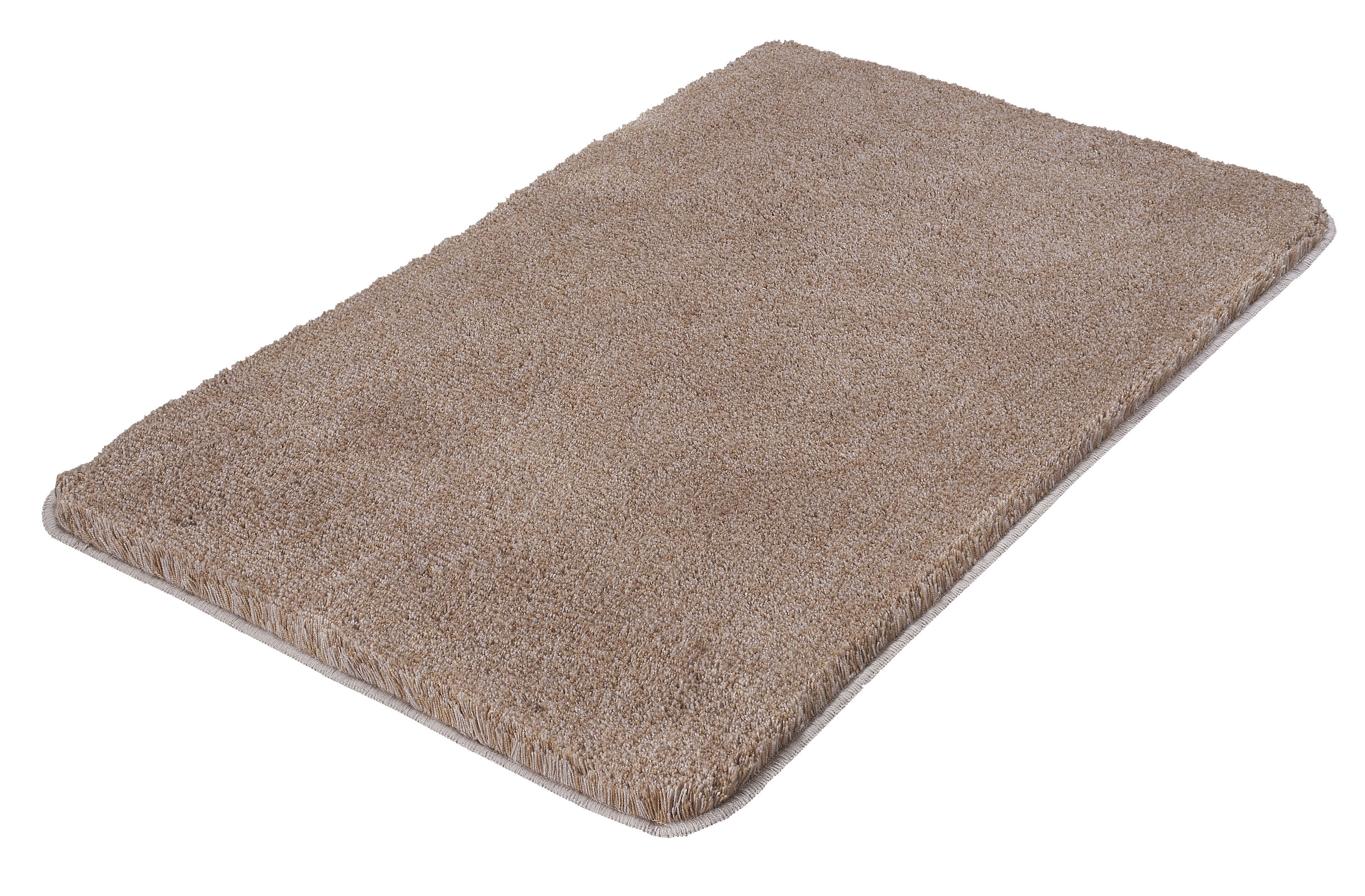 Kleine Wolke Badteppich RELAX ca. 70x120cm in Farbe Taupe Kleine Wolke Badteppich RELAX ca. 70x120cm in Farbe Taupe, Shaggy Rug, Beige, Rechteckige Matte, Niedrige Flausch, Teppich Fransen