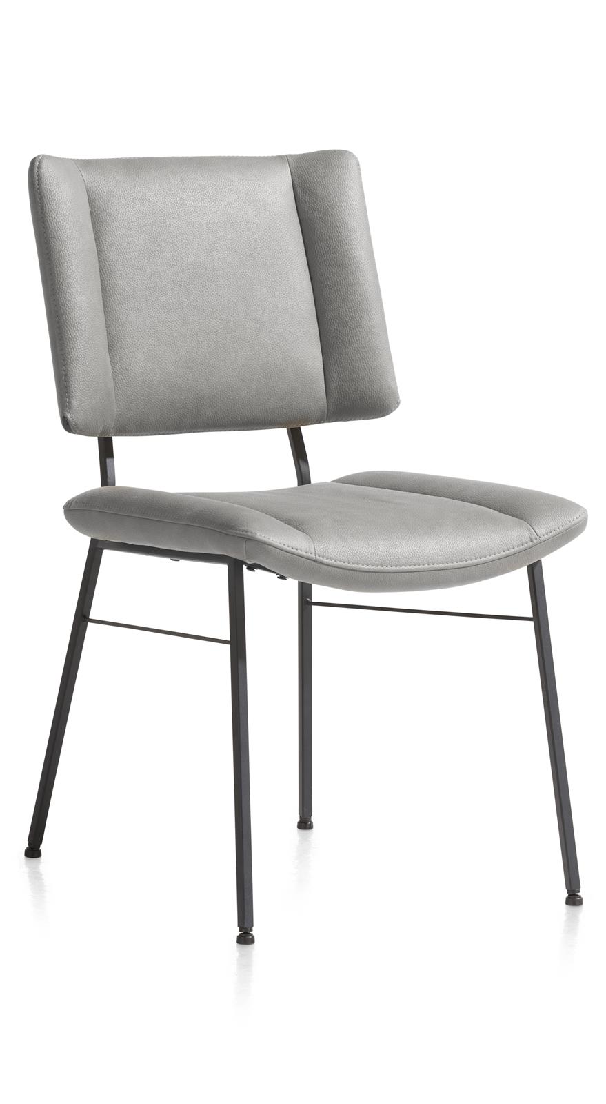 XOOON Stuhl TATUM ca. B49 H88 T62 cm in Stoff Pala hellgrau
