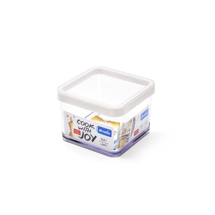Rotho Premium Dose LOFT in Farbe Transparent