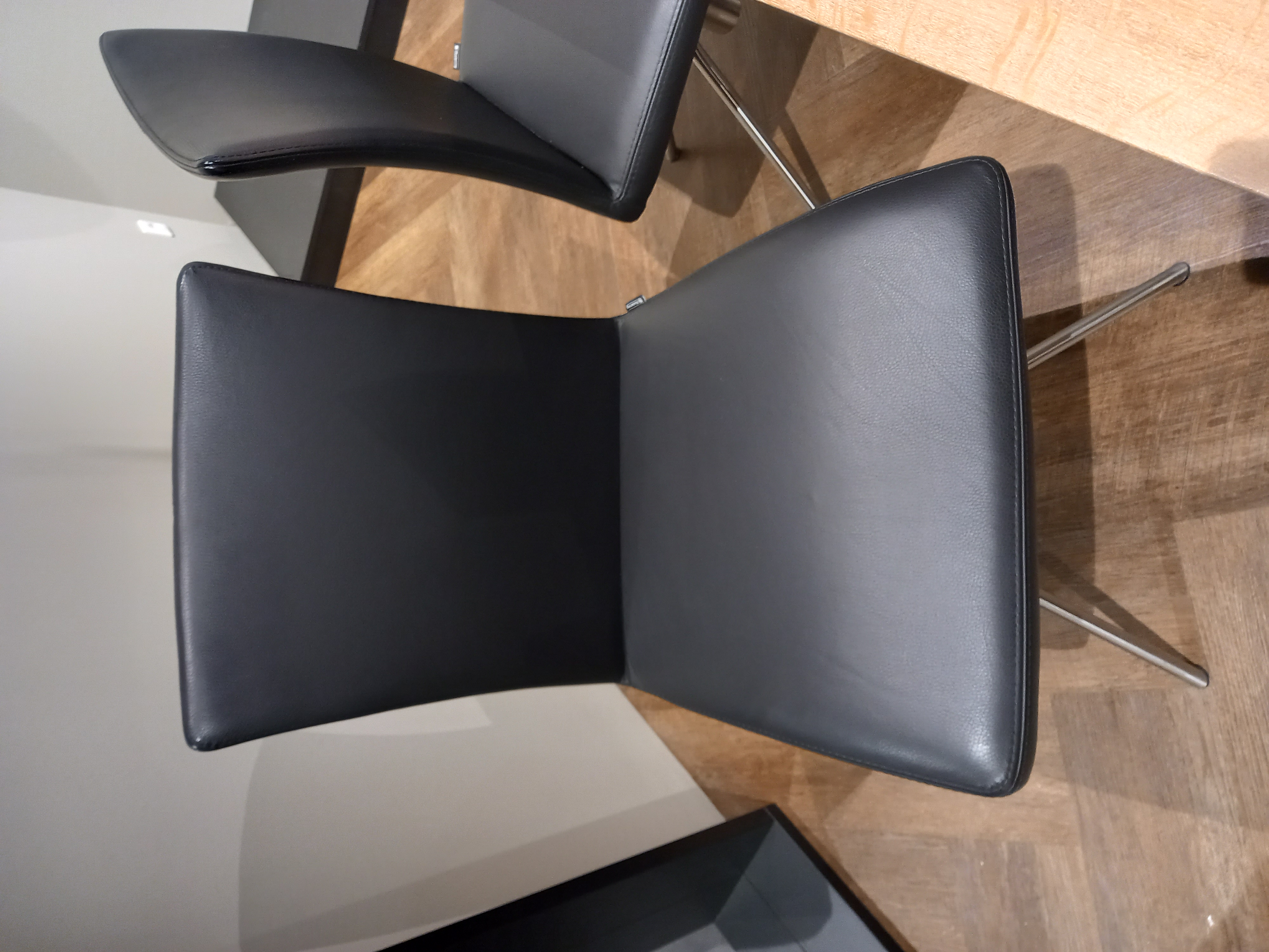 Musterring Stühle 6er-Set in Leder 1 Toledo nero, Moebel, Stuhl, Zubehör, Geldbörse