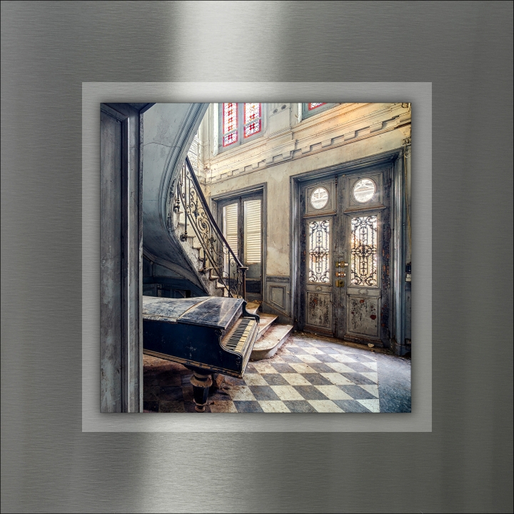 ProArt Double-Alu -Acryl bedruckt mit Aufsatz aus Acryl 50x50cm Lost Lobby I