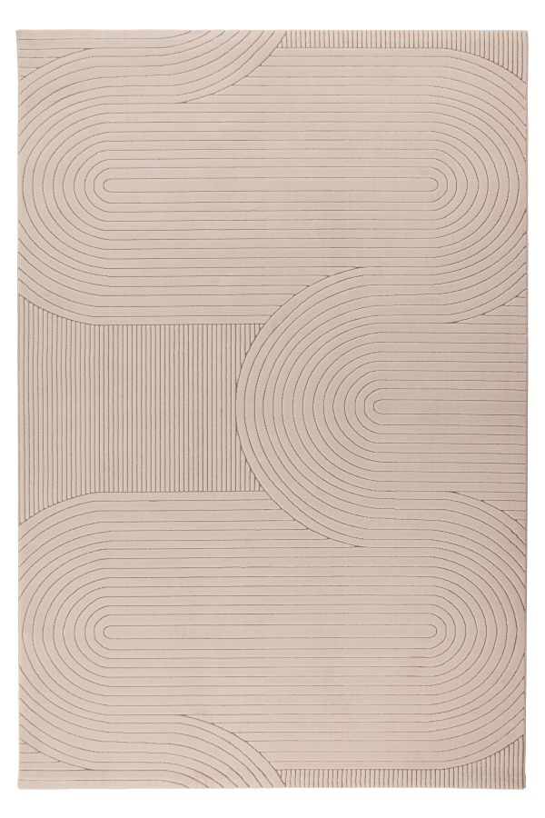 Webteppich NAPOLI ca. 160x230cm in Farbe taupe Webteppich NAPOLI ca. 160x230cm in Farbe taupe, teppich, rund, geometrisch, muster, neutral