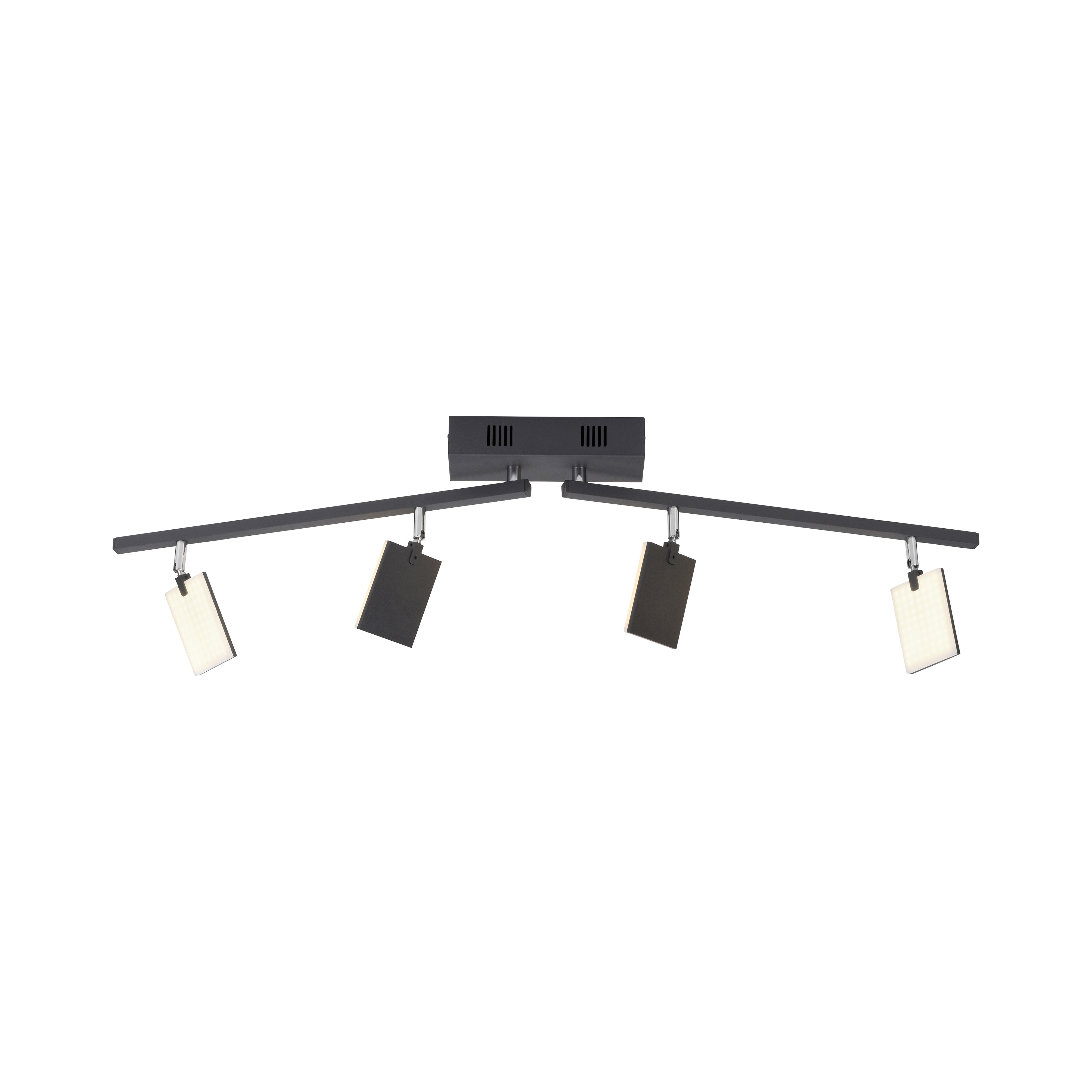Paul Neuhaus LED-Deckenleuchte PURE MIRA 4-flammig in Farbe schwarz Paul Neuhaus LED-Deckenleuchte PURE MIRA 4-flammig in Farbe schwarz, Deckenleuchte, LED-Strahler, Spotbeleuchtung, vierflammige Leuchte, schwarz