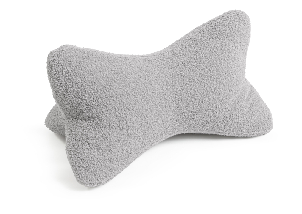 Magma Heimtex Leseknochen FLEECY ca. 26x44cm in Farbe grau Magma Heimtex Leseknochen FLEECY ca. 26x44cm in Farbe grau, Kissen, Kopfkissen, Kuschelkissen, grau, Samtstoff