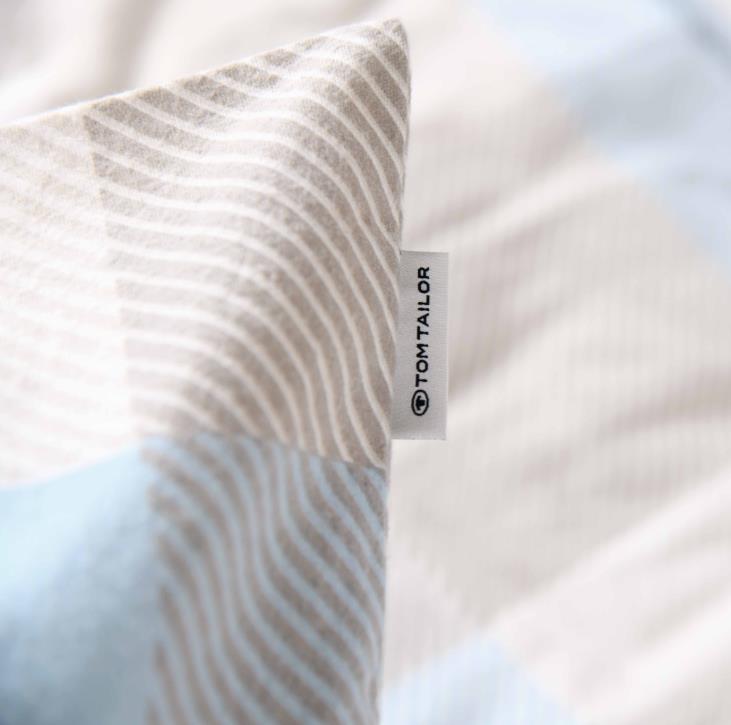 Tom Tailor Flanell-Bettwäsche Tom Tailor ca. 135x200cm in ca.80x80/135x200cm Tom Tailor Flanell-Bettwäsche Tom Tailor ca. 135x200cm in ca.80x80/135x200cm, Dekoration für Zuhause, Kissen, Kopfkissen