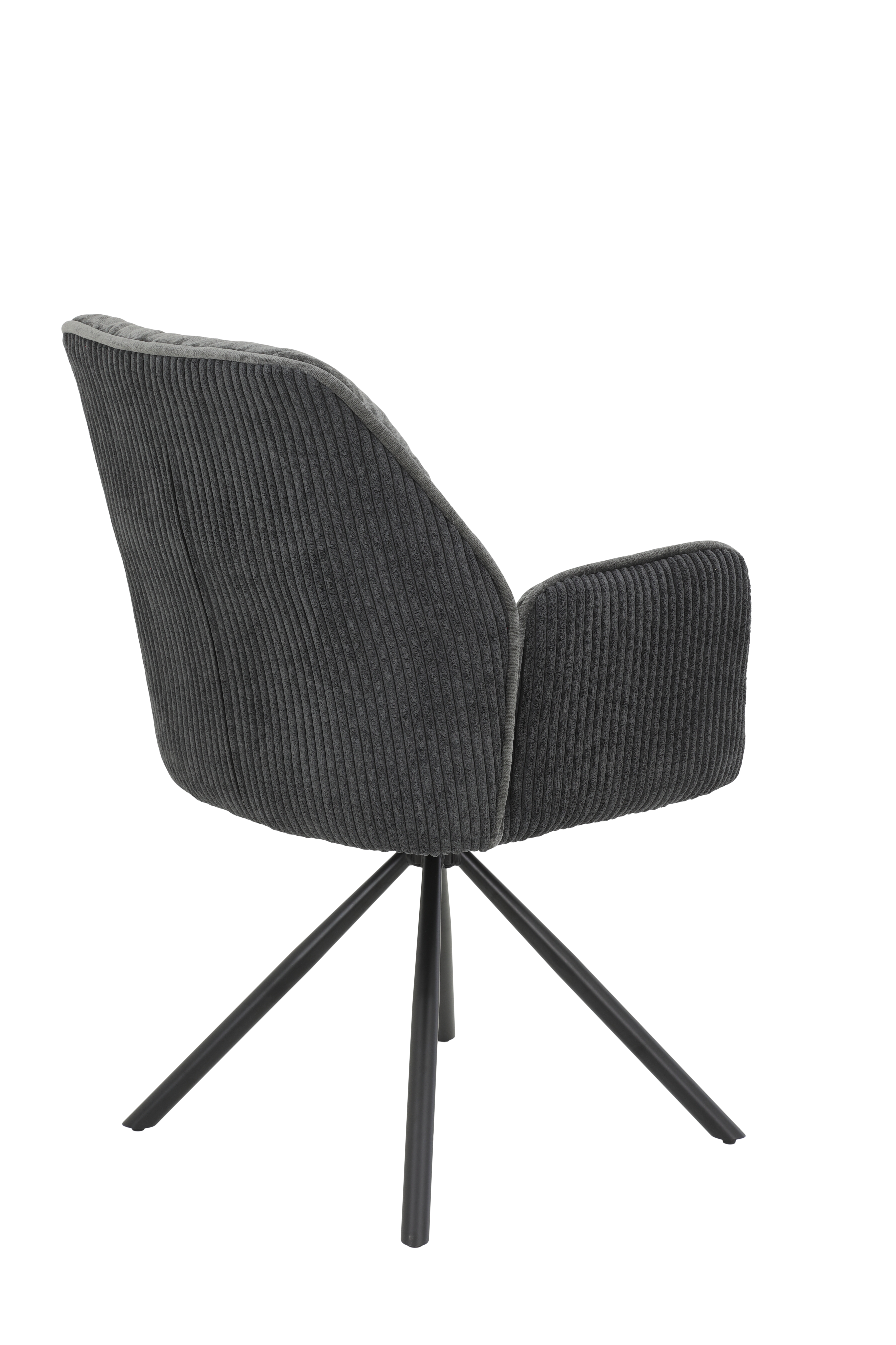 Sessel in Samtvelour/Cord anthrazit 28