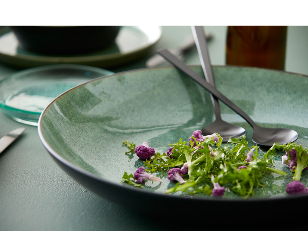 F&H Salatbesteck 2-teilig BITZ BITZ in Farbe Schwarz