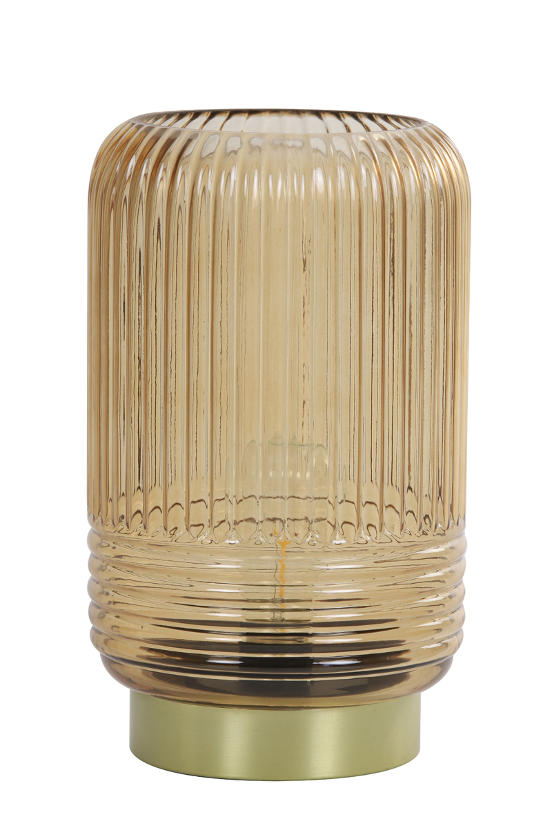 Light & Living Tischleuchte LIPA Glas Braun