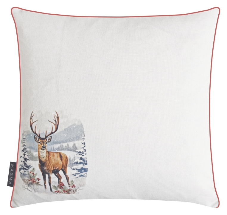 Magma Heimtex Kissenhülle SILVA ca. 45x45cm in Farbe Hirsch