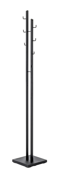 Haku Möbel Garderobenständer Rudi 21553 schwarz ca. H 176 cm