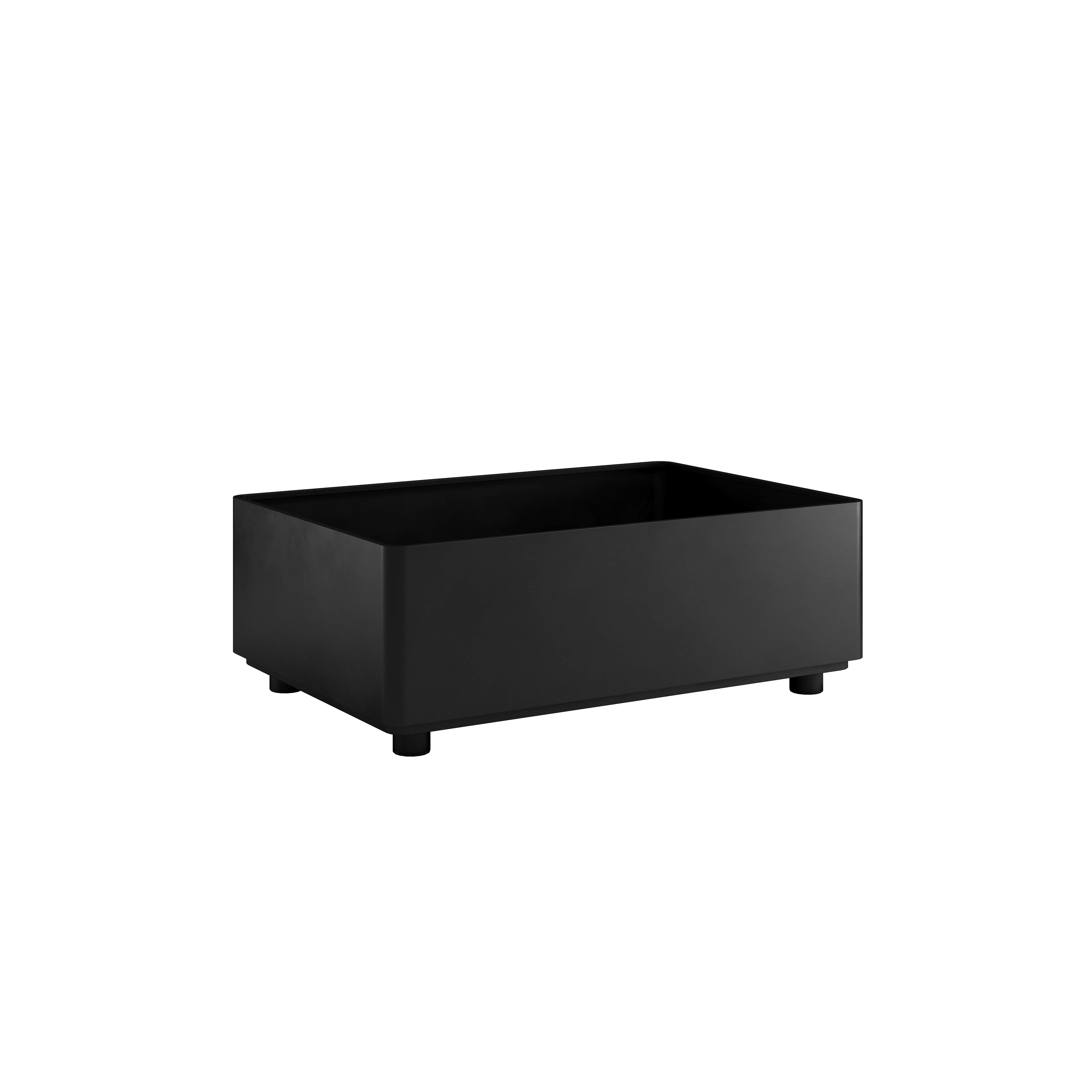 SACKit Tisch mit Stauraum PATIO in Farbe schwarz/Teak