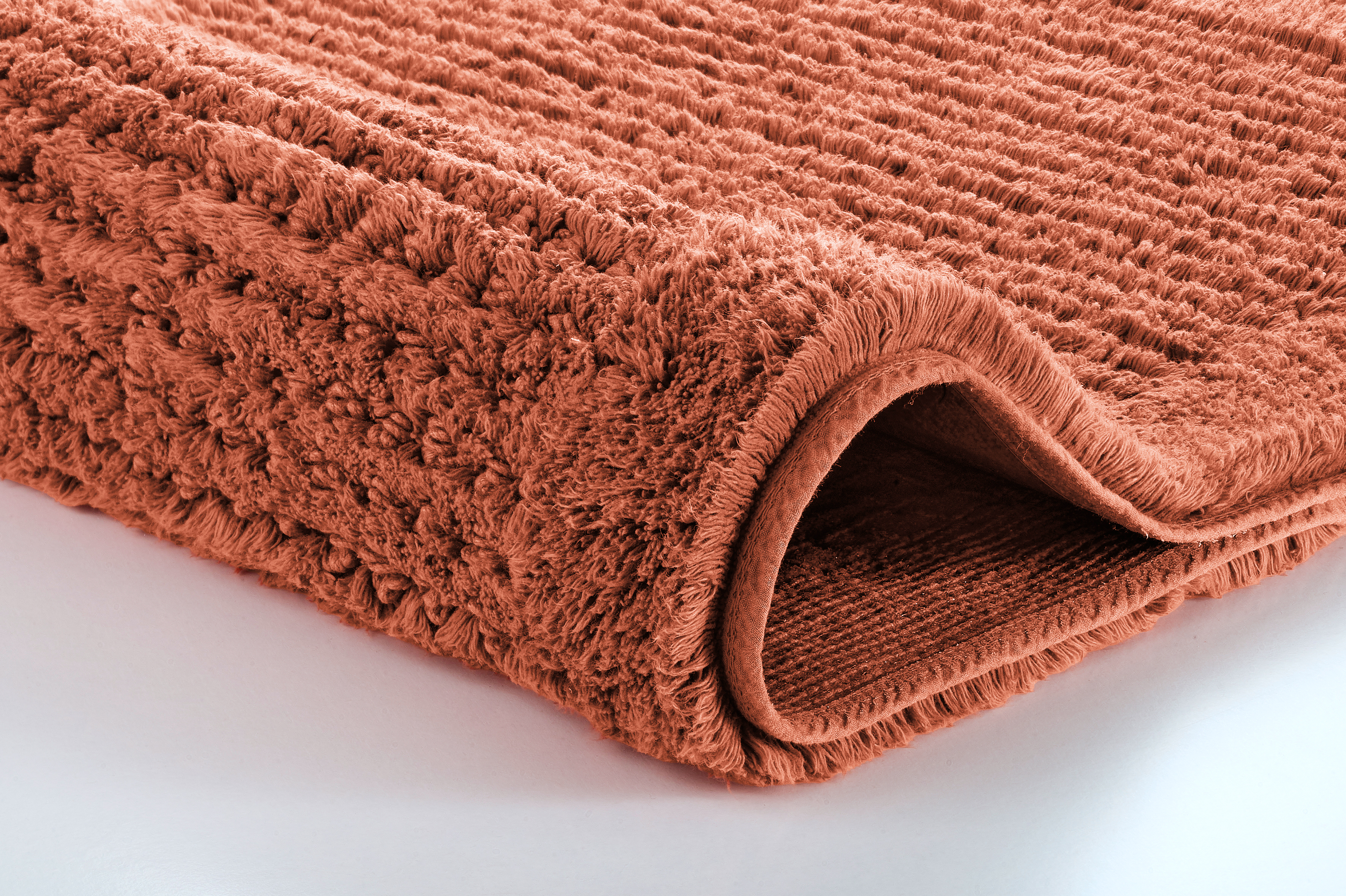 Kleine Wolke Badteppich NET ca. 70x120cm in Farbe Terracotta
