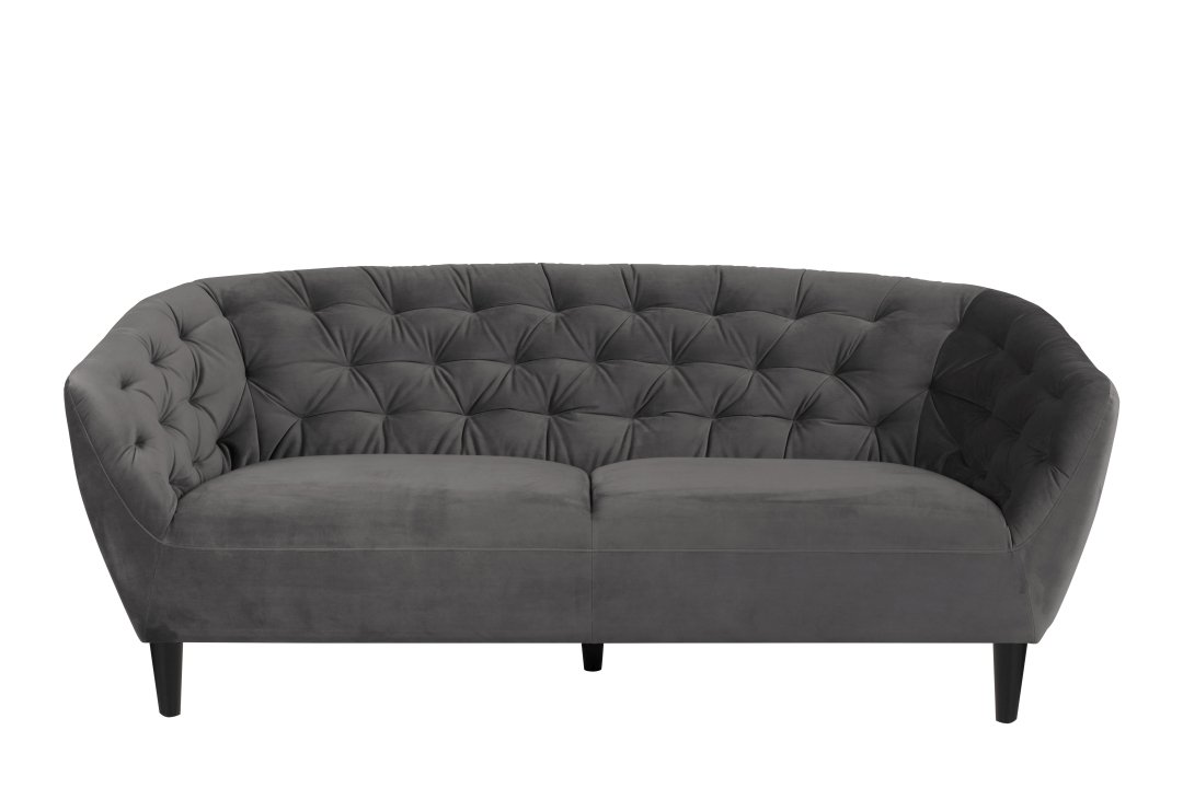 Actona Sofa 3-sitzig RIA ca. 191cm breit in Stoff dunkelgrau