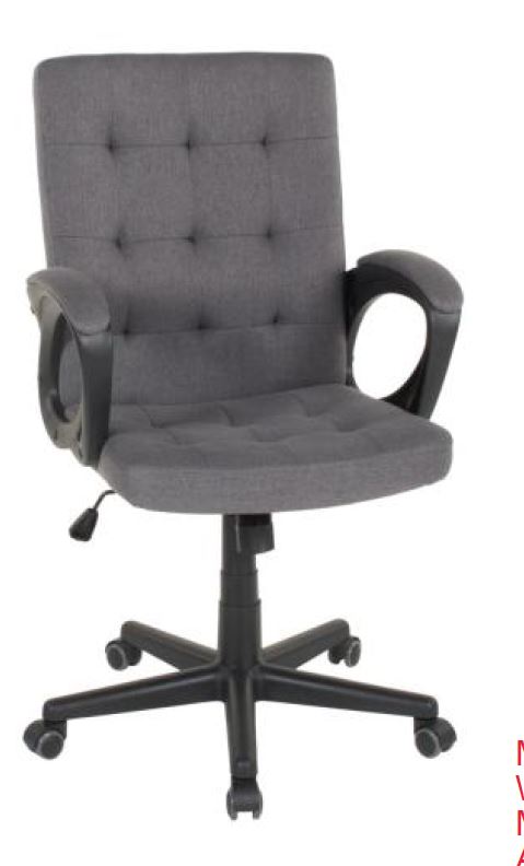 Duo Collection Chefsessel in Webstoff dunkelgrau, Gestell schwarz