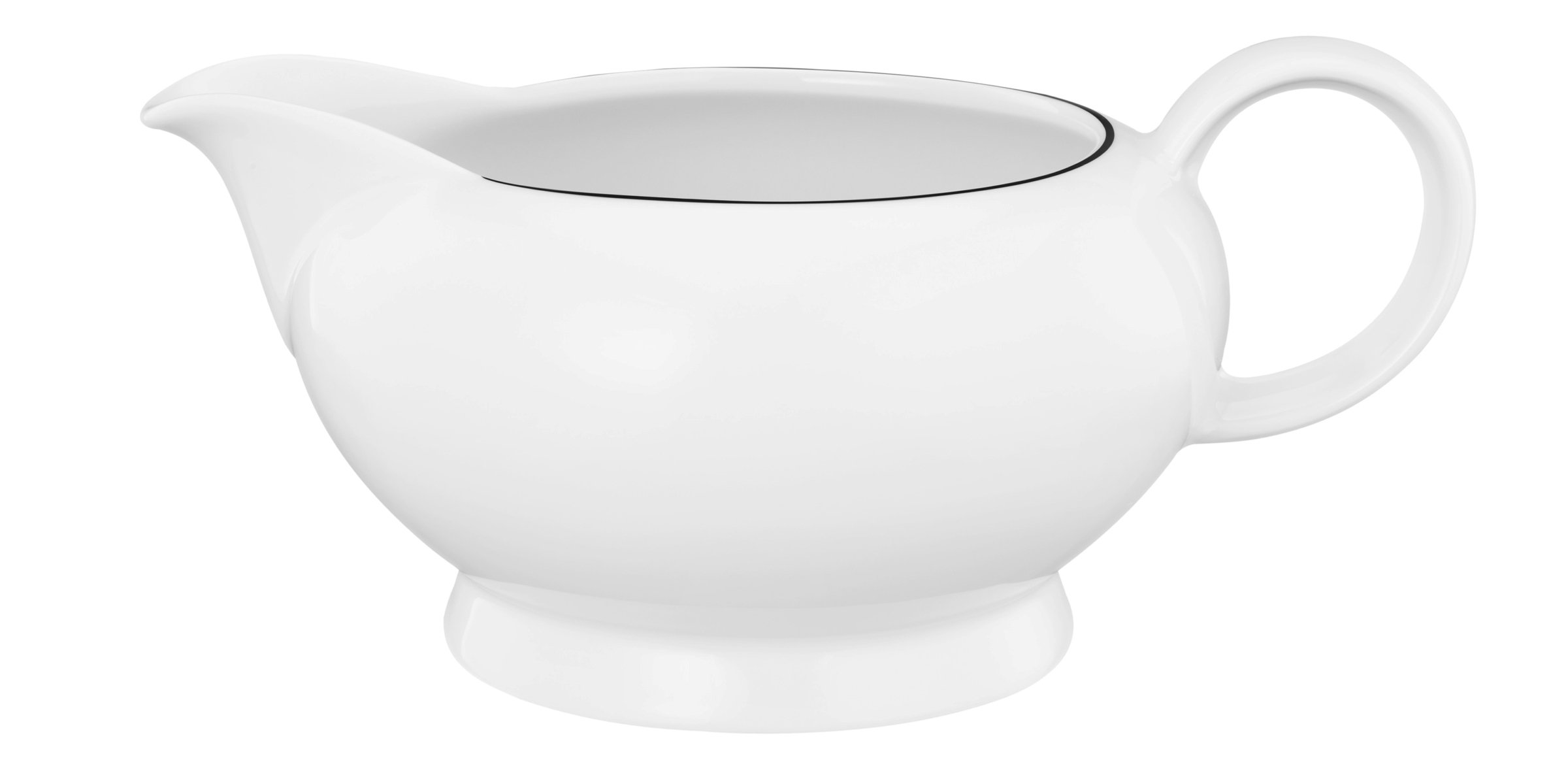 Seltmann Weiden Sauciere 0,50 l Lido 10826 Black Line 
