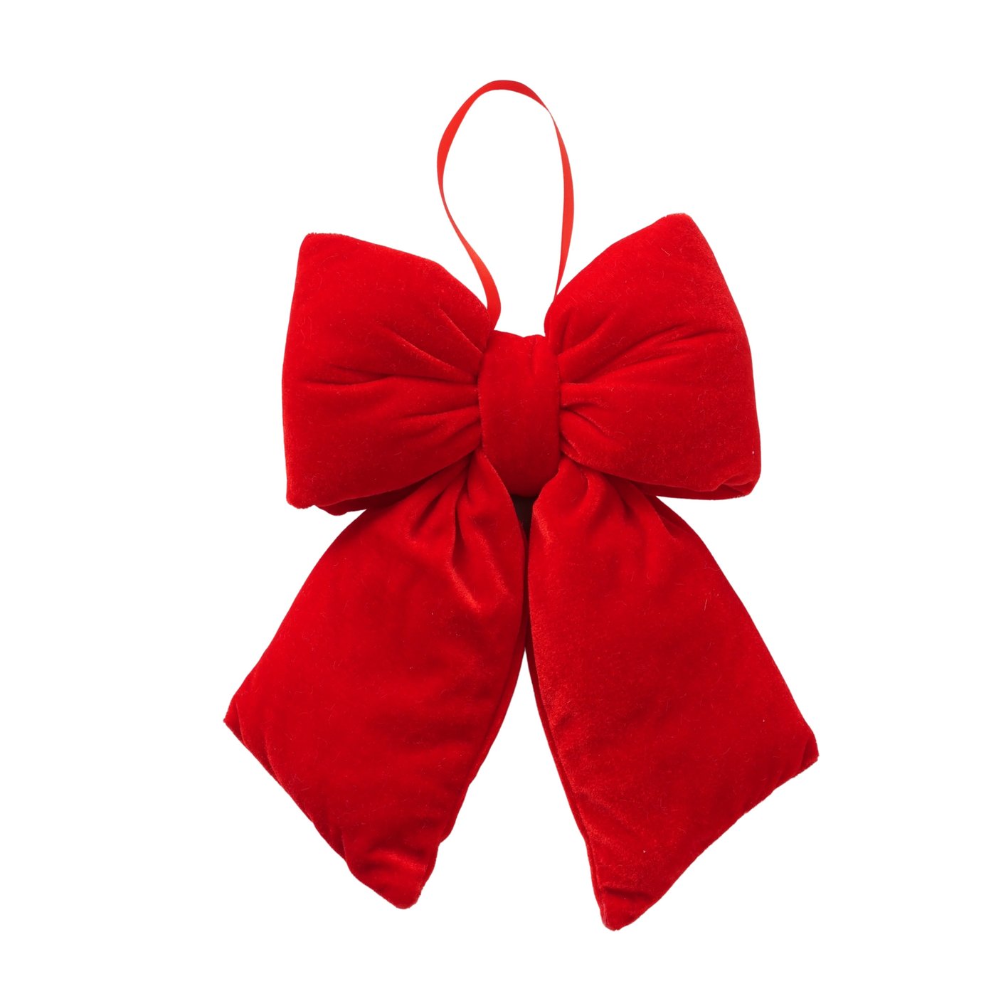 Boltze Dekoanhänger Bowy in Farbe Polyester rot, Zubehor, Formelle Kleidung, Krawatte, Samt, Mantel