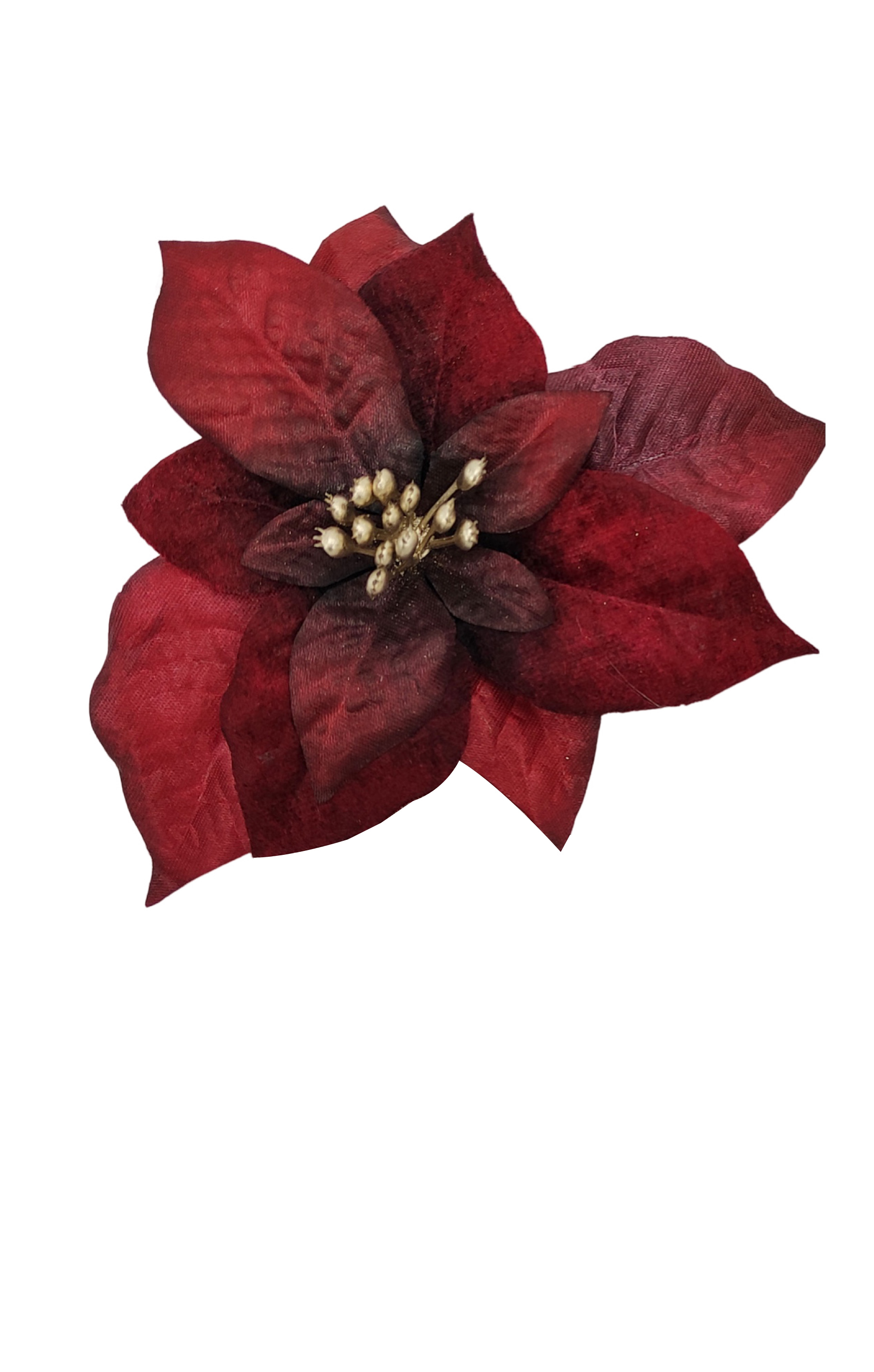 Flower Manufaktur Weihnachtstern ca. 15cm in Farbe Rot, Dahlie, Blume, Zubehör, Blatt, Rose