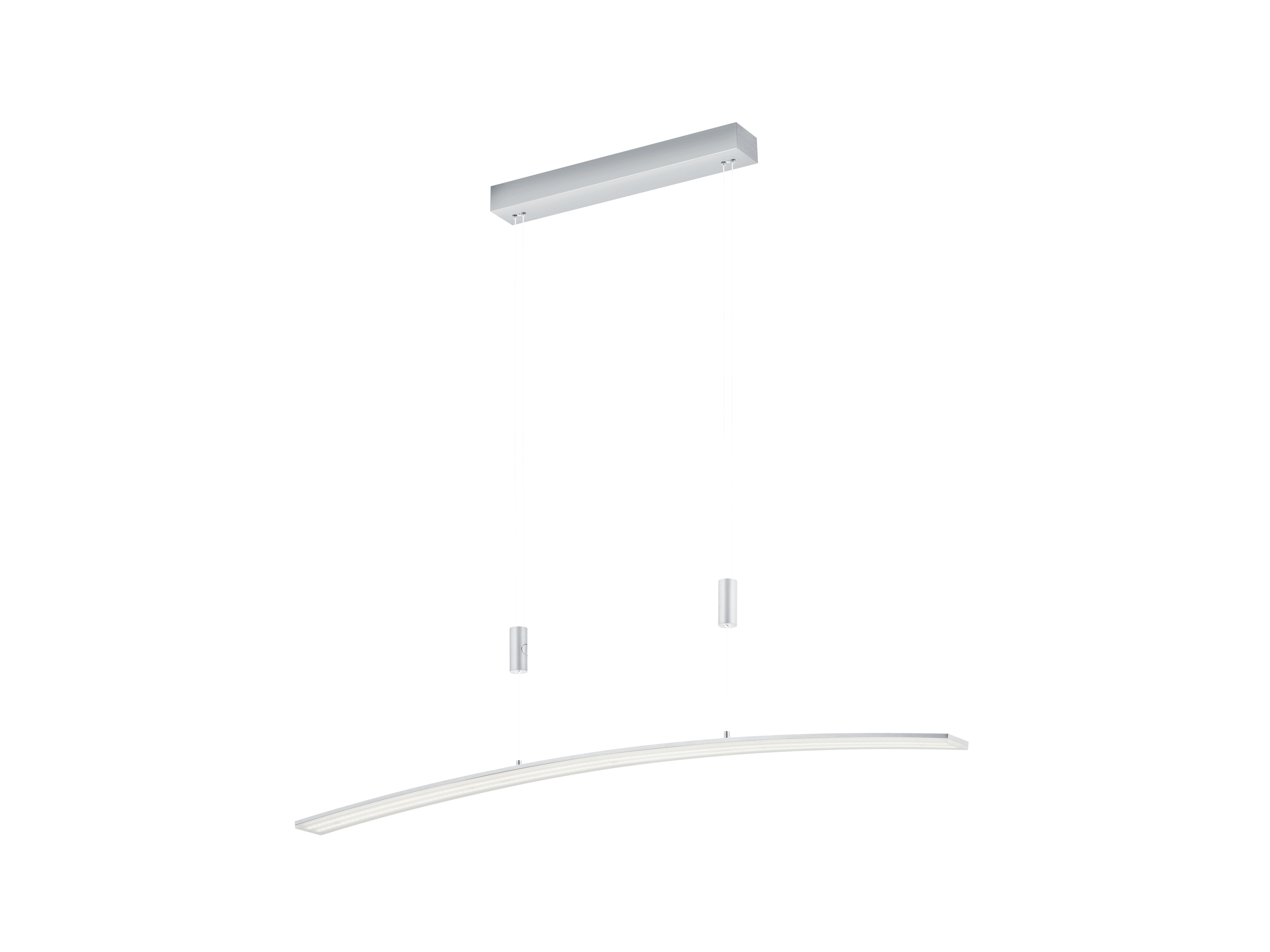 B-Leuchten LED-Pendelleuchte Dual ca. 130x6cm in Aluminium