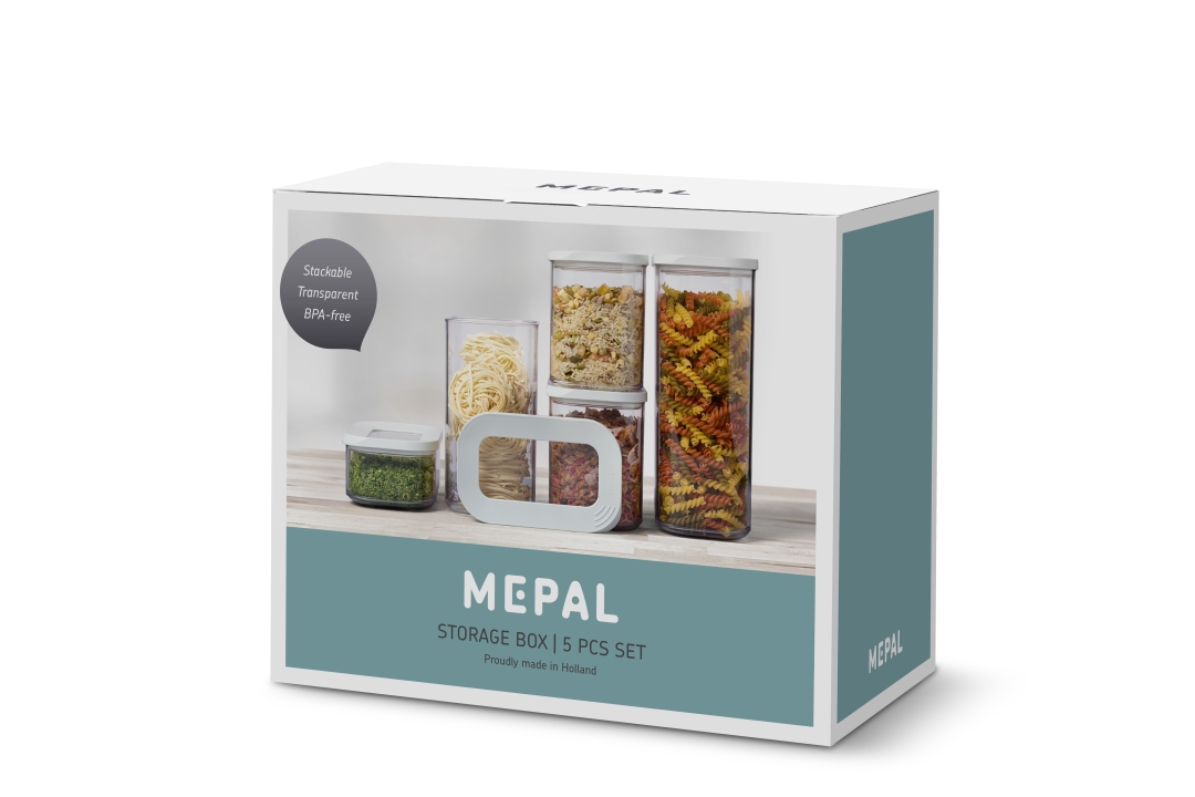 Mepal Modula Starterset 5-tlg. 2000 + 1500 + 1000 + 1000 + 425 ml in Farbe Weiß Mepal Modula Starterset 5-tlg. 2000 + 1500 + 1000 + 1000 + 425 ml in Farbe Weiß