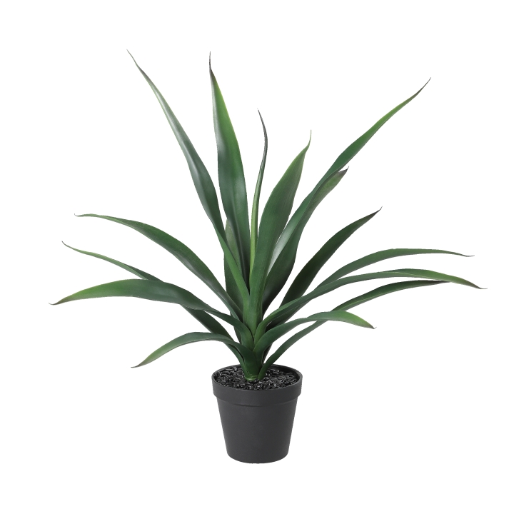 Eglo Leuchten Kunstpflanze Agave TOBETSU Durchmesser ca. 40,5 cm, Höhe ca. 58 cm in Fb. grün, schwarz, Pflanze, Palme, Baum