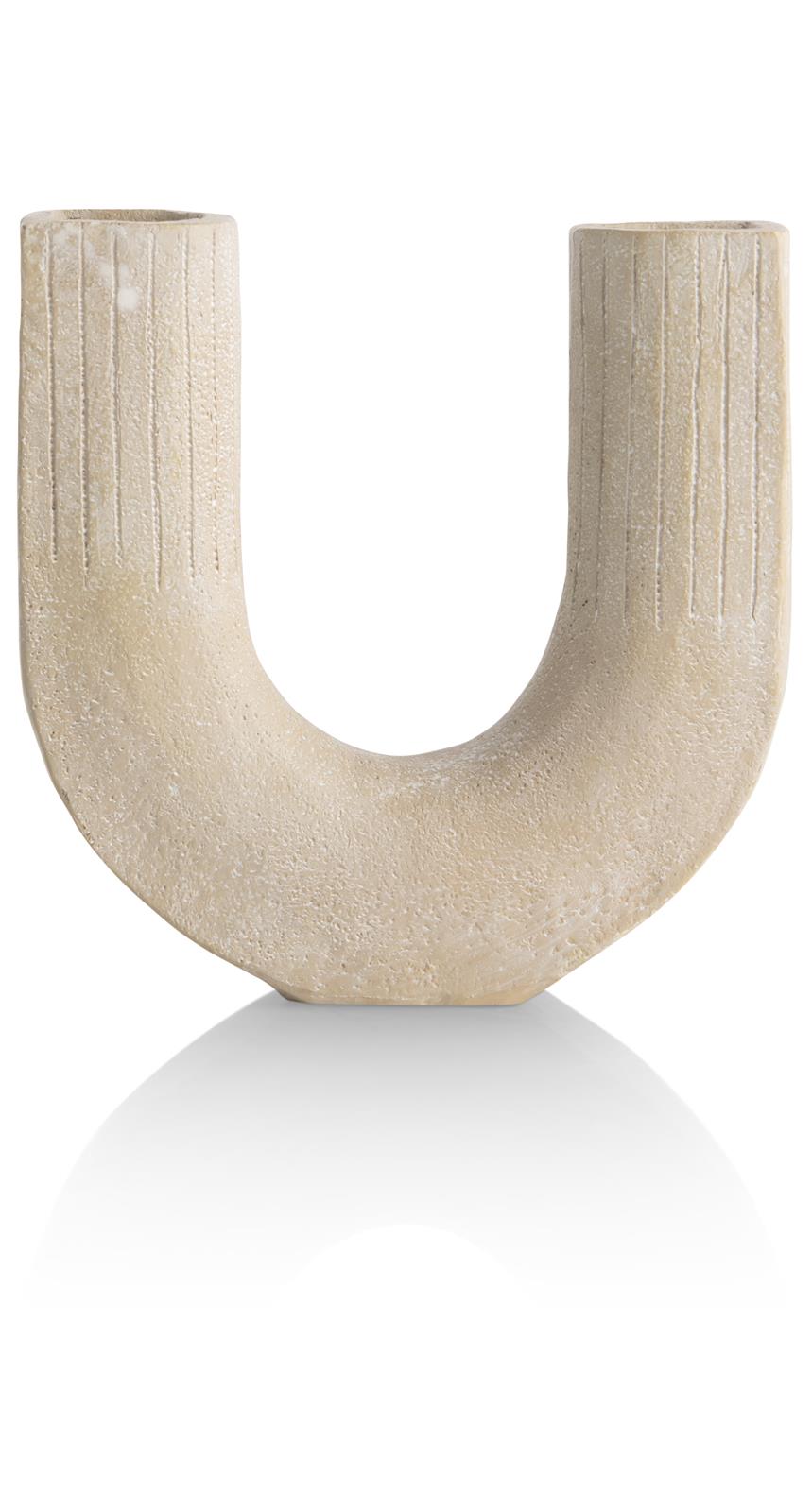 Coco Maison Vase Suze 50137-BEI H16cm Coco Maison Vase Suze 50137-BEI H16cm