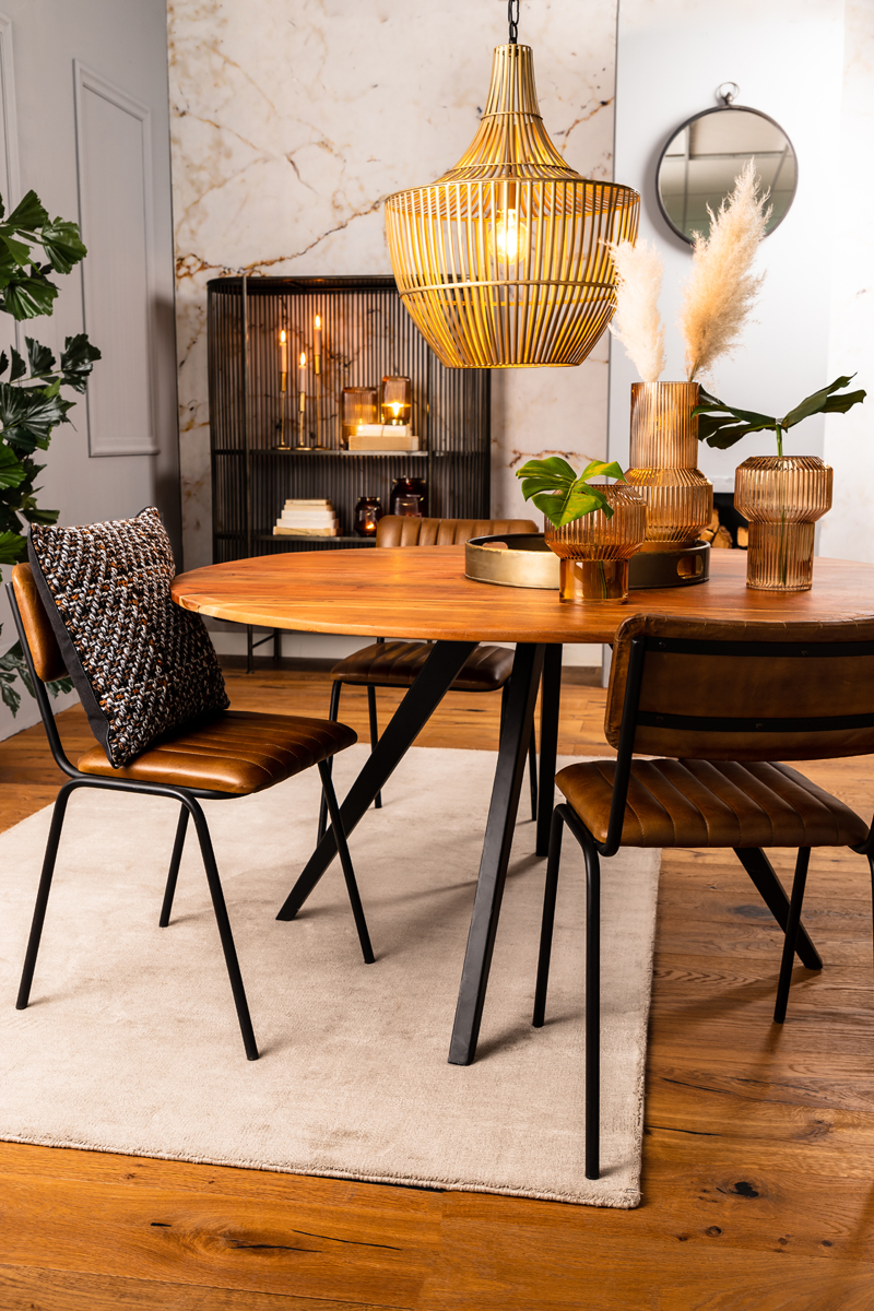 Light & Living Tischleuchte LIPA Glas Braun