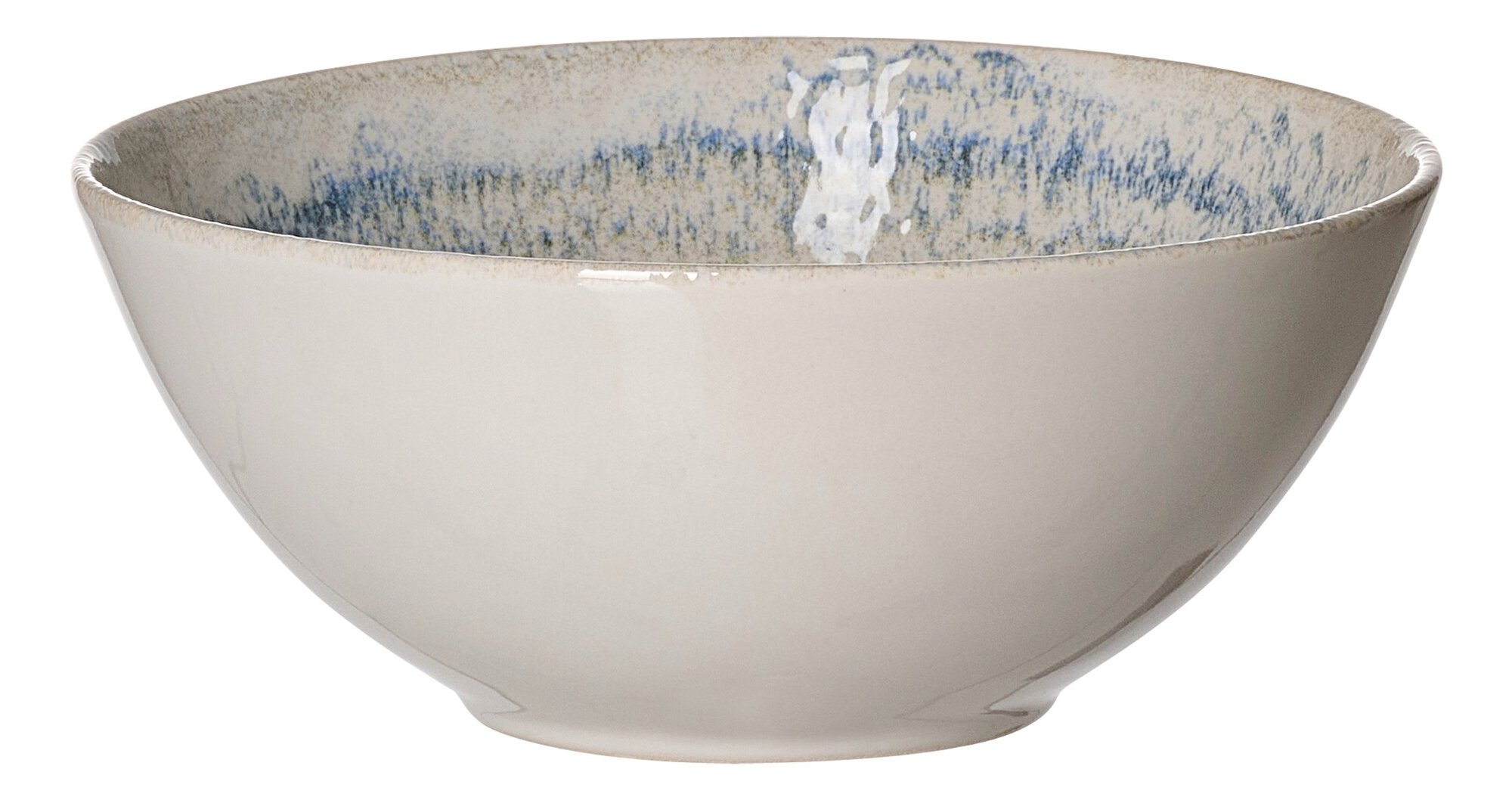 Ritzenhoff & Breker Müslischale UMBRIA 16,5cm aus Steinzeug grau/blau Ritzenhoff & Breker Müslischale UMBRIA 16,5cm aus Steinzeug grau/blau, Schale, Porzellan, Keramik, uni-color, blaues Innenmuster