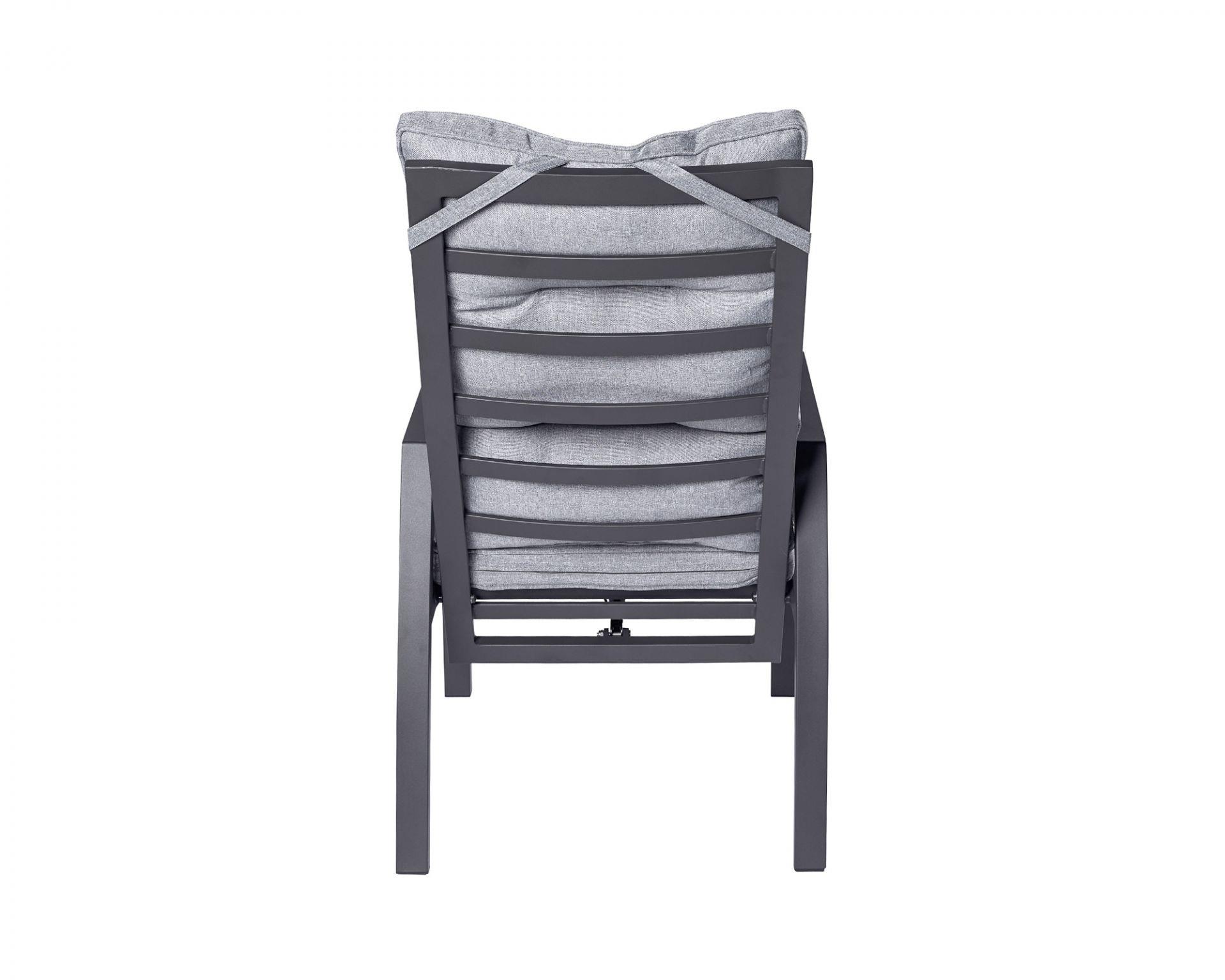 L.C. Wholesaler Positionsstuhl BONDINO in Aluminium, anthrazit, Moebel, Stuhl, Kissen, Dekoration für Zuhause
