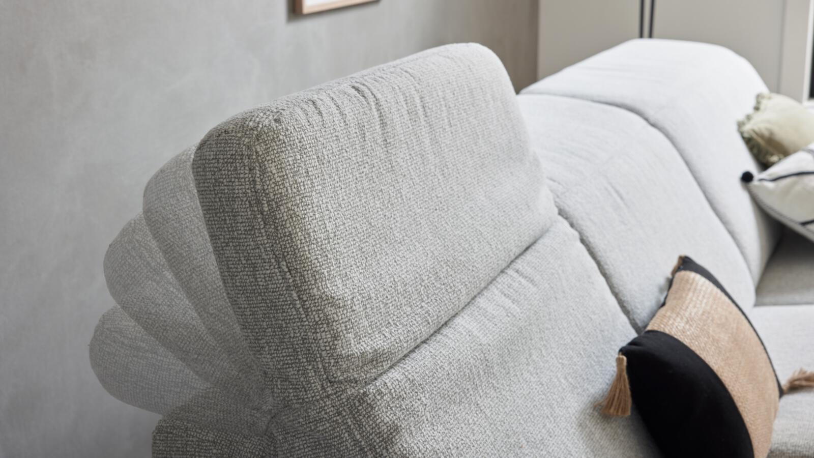 Interliving Polsterecke IL 4065 ca. 322x183cm in Stoff Loft Ecru, Couch, Kissen, Dekoration für Zuhause, Innenarchitektur