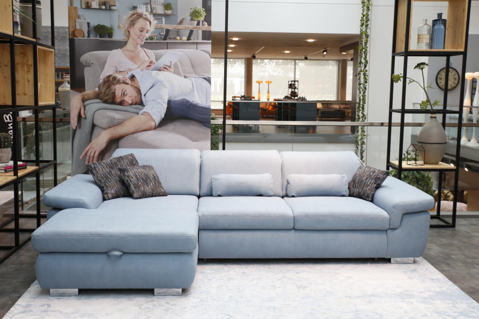 Polstereckgruppe VS-XP-MP1069 ca. 325x195cm in Stoff Mammut steel, Moebel, Couch, Person, Inneneinrichtung