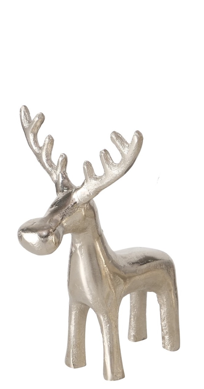 Boltze Figur Tarni ca. 16cm in Farbe Aluminium vernickelt silber Boltze Figur Tarni ca. 16cm in Farbe Aluminium vernickelt silber, Figur, Geweih