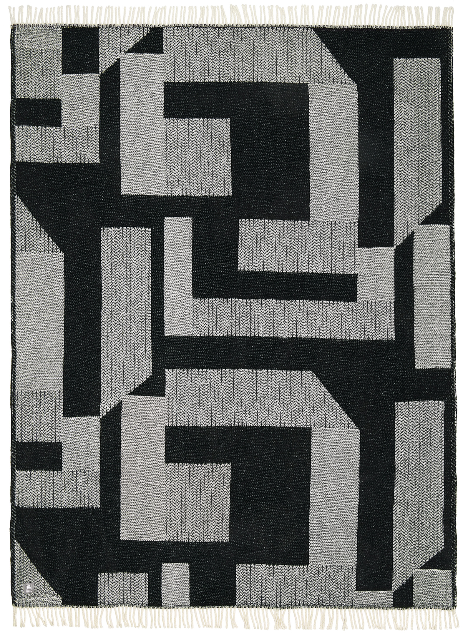 Musterring Plaid MR-Slow ca. 140x200cm in Farbe schwarz, Dekoration für Zuhause, Teppich