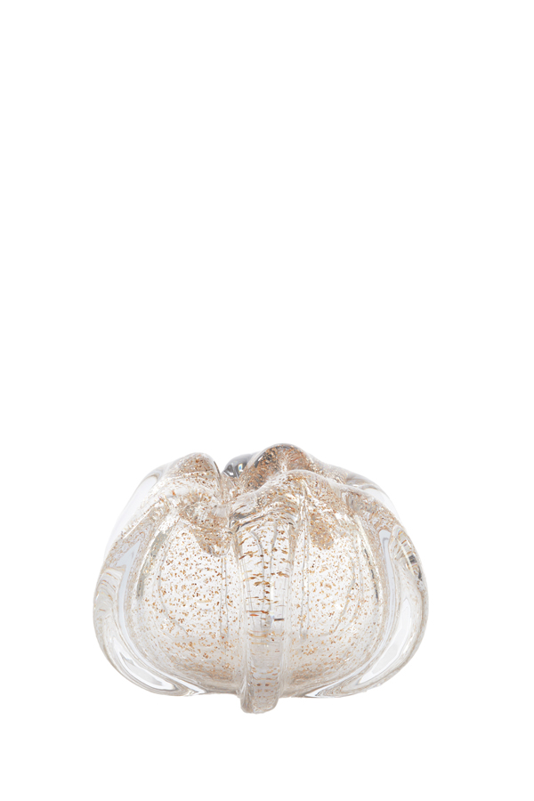 Vase MURELA in Glas klar, Flitter sand