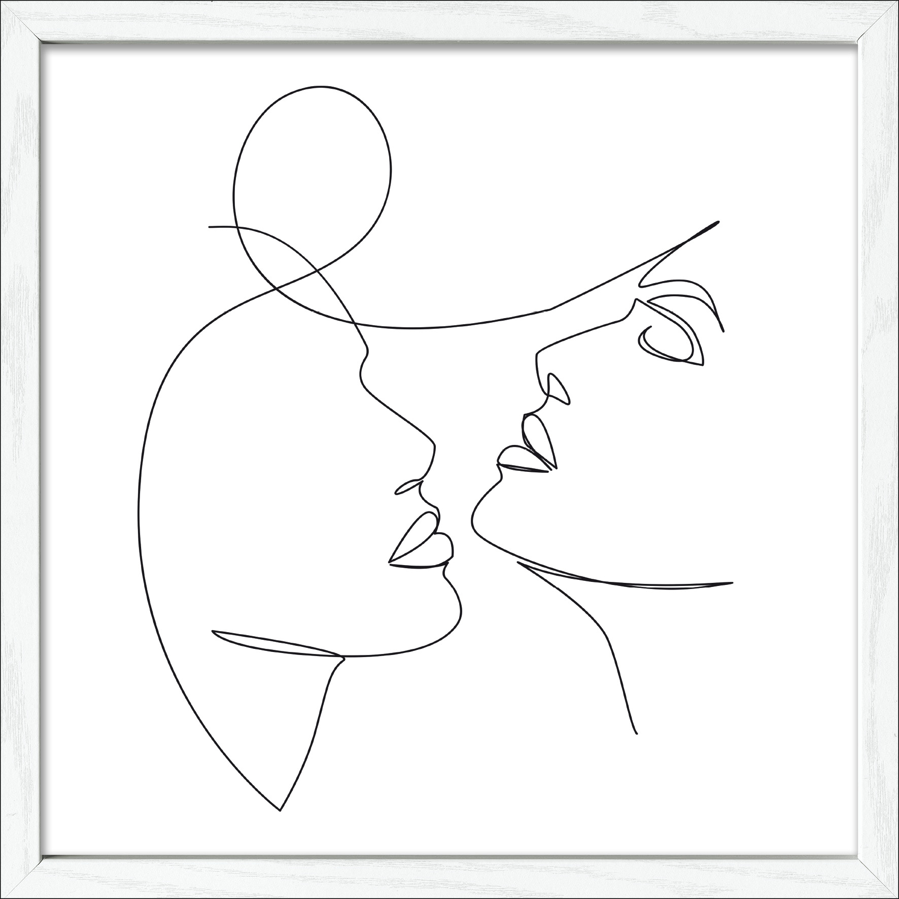 ProArt Framed-Art Slim Scandic 33x33cm Line-Art-Faces V