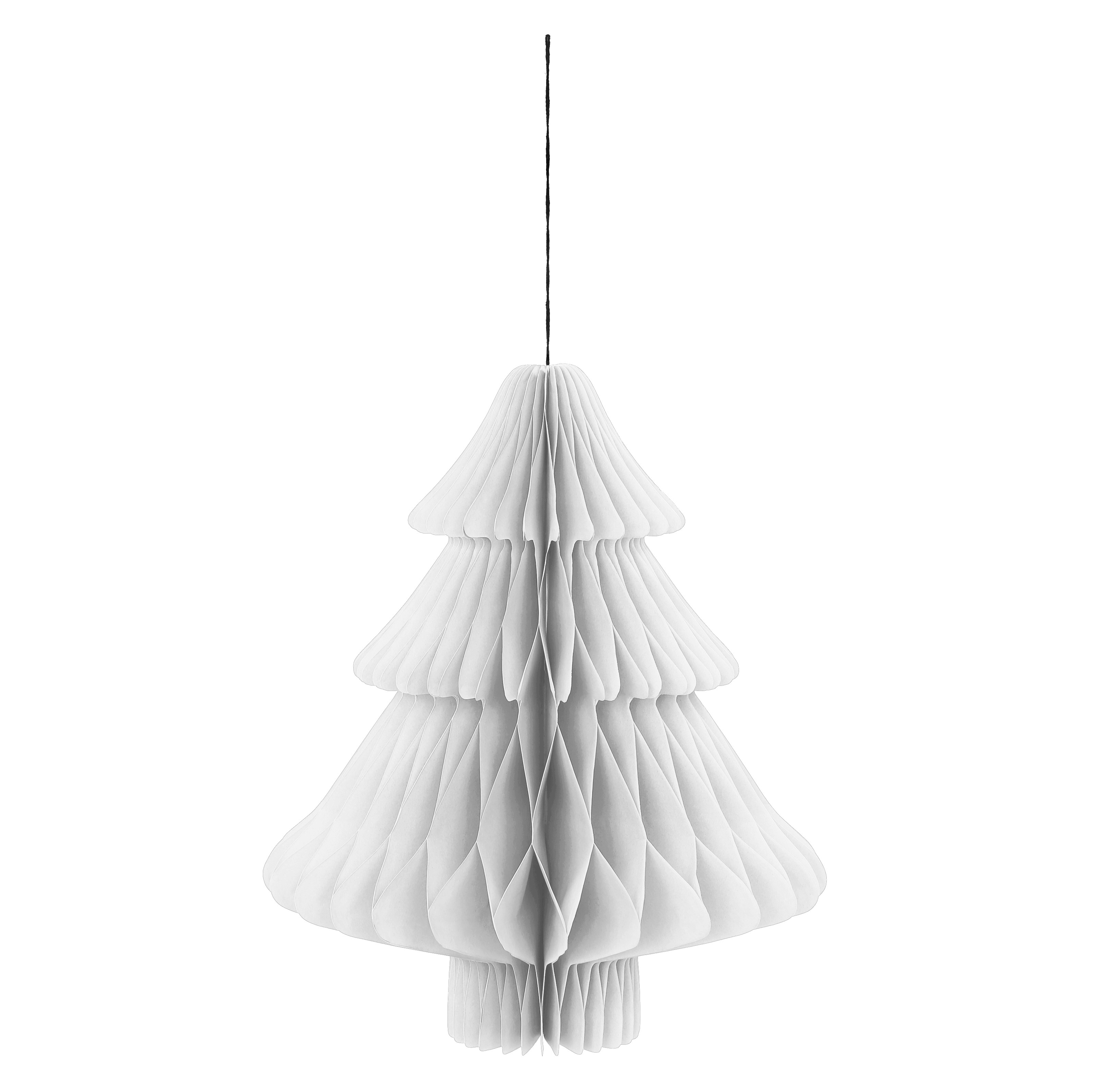 Tannenbaum 30 cm weiß in Farbe Weiß (), Lampe, Kunst, Kronleuchter, Papier