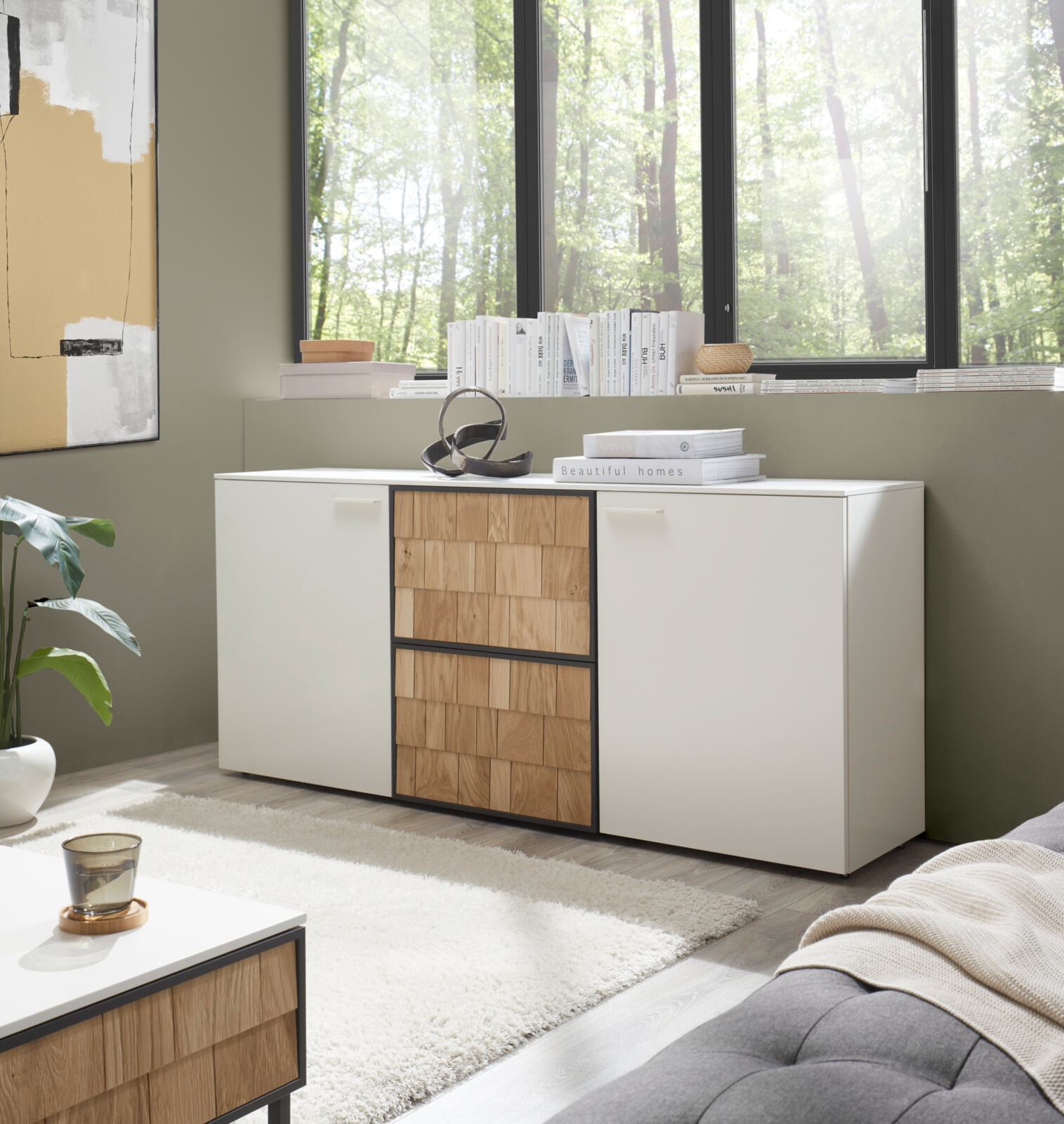 Sideboard in Lack bianco weiß matt